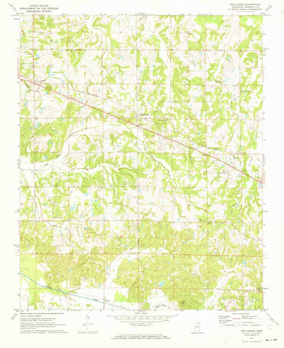 United States Geological Survey Red Banks, MS (1971, 24000-Scale) digital map