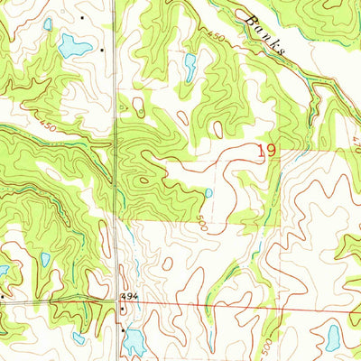 United States Geological Survey Red Banks, MS (1971, 24000-Scale) digital map