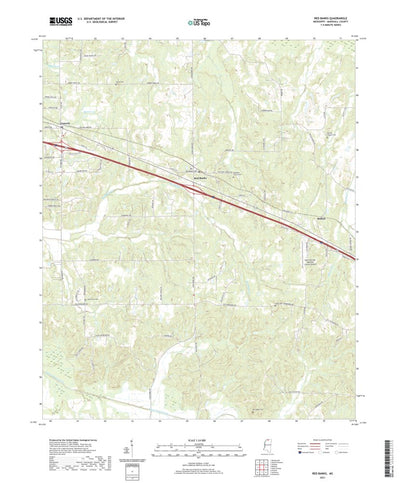 United States Geological Survey Red Banks, MS (2021, 24000-Scale) digital map