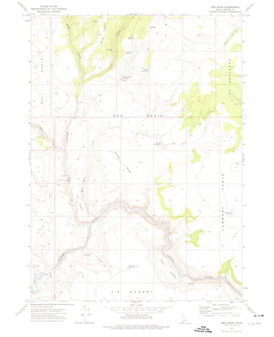 United States Geological Survey Red Basin, ID (1973, 24000-Scale) digital map