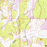 United States Geological Survey Red Bay, AL-MS (1951, 24000-Scale) digital map