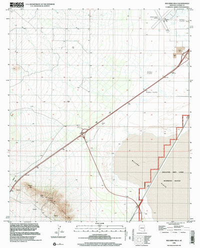 United States Geological Survey Red Bird Hills, AZ (1996, 24000-Scale) digital map