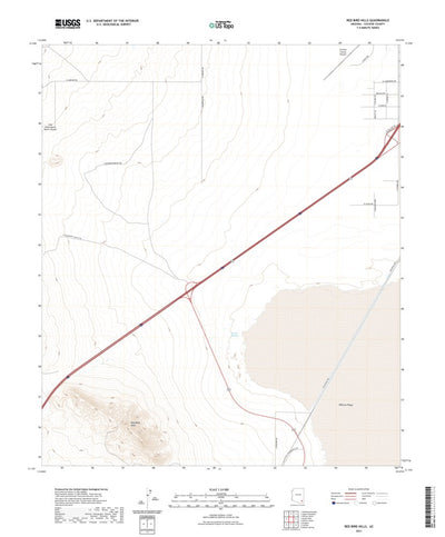 United States Geological Survey Red Bird Hills, AZ (2021, 24000-Scale) digital map