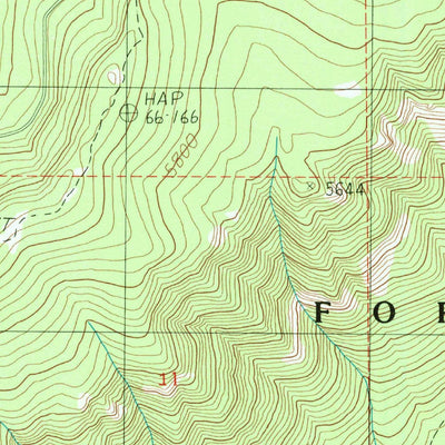 United States Geological Survey Red Blanket Mountain, OR (1985, 24000-Scale) digital map