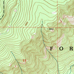United States Geological Survey Red Blanket Mountain, OR (1997, 24000-Scale) digital map