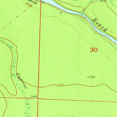 United States Geological Survey Red Bluff, AR (1950, 24000-Scale) digital map