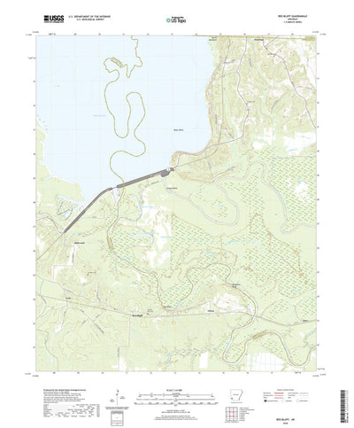 United States Geological Survey Red Bluff, AR (2020, 24000-Scale) digital map