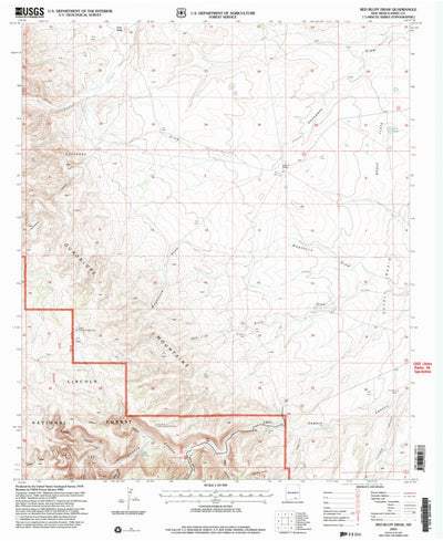 United States Geological Survey Red Bluff Draw, NM (2001, 24000-Scale) digital map