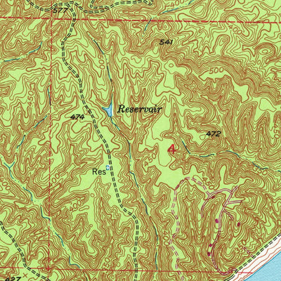 United States Geological Survey Red Bluff East, CA (1951, 24000-Scale) digital map