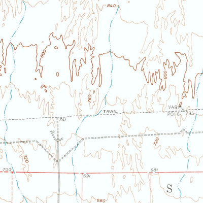 United States Geological Survey Red Bluff Mountain, AZ (1955, 62500-Scale) digital map