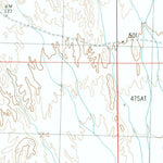United States Geological Survey Red Bluff Mountain East, AZ (1986, 24000-Scale) digital map