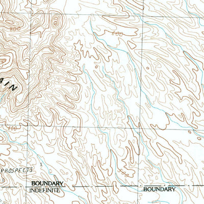 United States Geological Survey Red Bluff Mountain East, AZ (1986, 24000-Scale) digital map