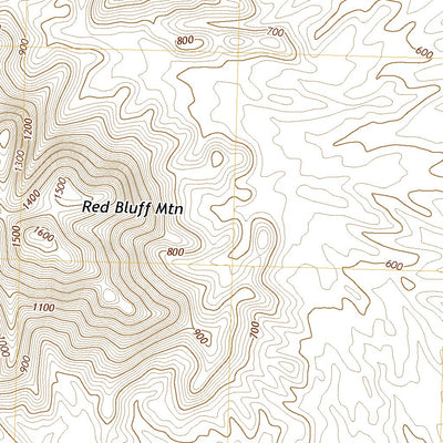 United States Geological Survey Red Bluff Mountain East, AZ (2021, 24000-Scale) digital map