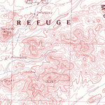 United States Geological Survey Red Bluff Mountain NW, AZ (1986, 24000-Scale) digital map