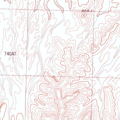 United States Geological Survey Red Bluff Mountain West, AZ (1986, 24000-Scale) digital map