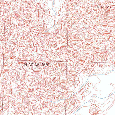 United States Geological Survey Red Bluff Mountain West, AZ (1986, 24000-Scale) digital map