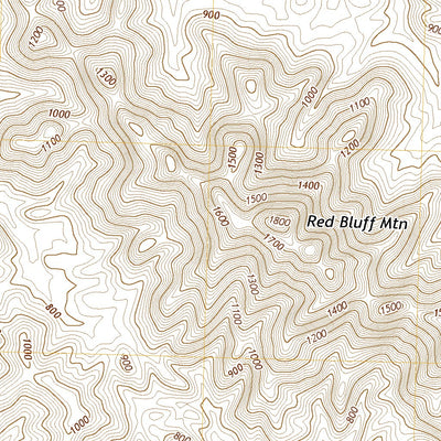 United States Geological Survey Red Bluff Mountain West, AZ (2021, 24000-Scale) digital map