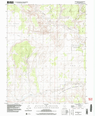 United States Geological Survey Red Breaks, UT (1997, 24000-Scale) digital map