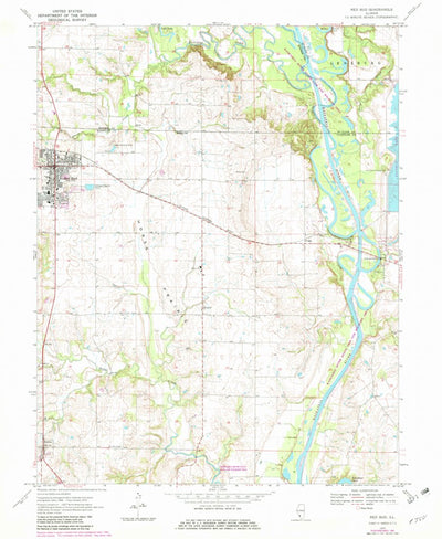 United States Geological Survey Red Bud, IL (1970, 24000-Scale) digital map