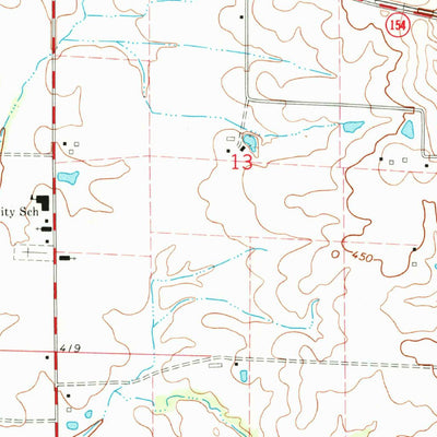 United States Geological Survey Red Bud, IL (1970, 24000-Scale) digital map