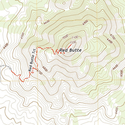 United States Geological Survey Red Butte, AZ (2021, 24000-Scale) digital map