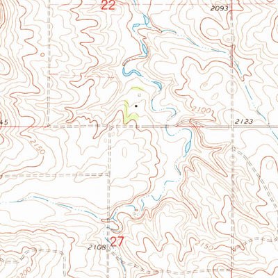 United States Geological Survey Red Butte, ND (1968, 24000-Scale) digital map