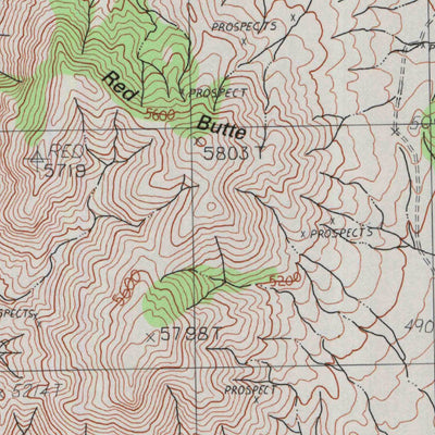 United States Geological Survey Red Butte, NV (1990, 24000-Scale) digital map