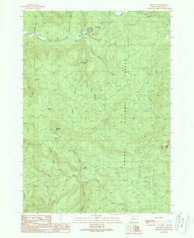 United States Geological Survey Red Butte, OR (1989, 24000-Scale) digital map