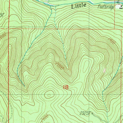 United States Geological Survey Red Butte, OR (1989, 24000-Scale) digital map