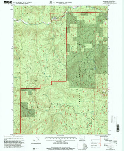 United States Geological Survey Red Butte, OR (1997, 24000-Scale) digital map