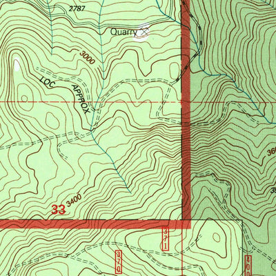 United States Geological Survey Red Butte, OR (1997, 24000-Scale) digital map