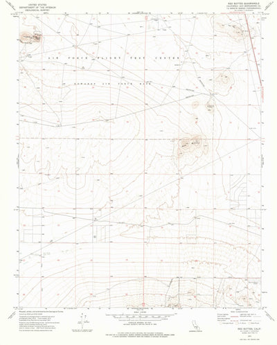United States Geological Survey Red Buttes, CA (1973, 24000-Scale) digital map