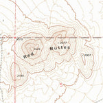 United States Geological Survey Red Buttes, CA (1973, 24000-Scale) digital map