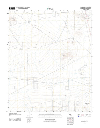 United States Geological Survey Red Buttes, CA (2012, 24000-Scale) digital map