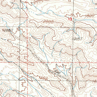 United States Geological Survey Red Canyon, CA (1986, 24000-Scale) digital map