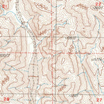United States Geological Survey Red Canyon, CA (1986, 24000-Scale) digital map