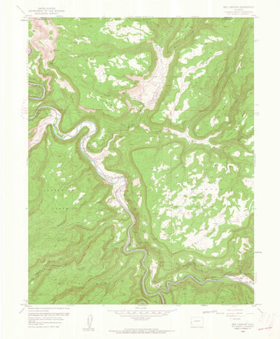 United States Geological Survey Red Canyon, CO (1960, 24000-Scale) digital map