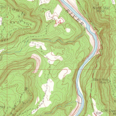 United States Geological Survey Red Canyon, CO (1960, 24000-Scale) digital map