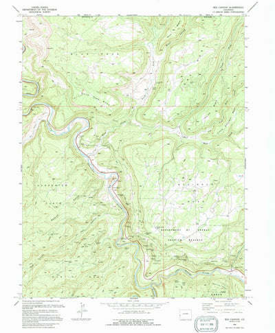 United States Geological Survey Red Canyon, CO (1994, 24000-Scale) digital map