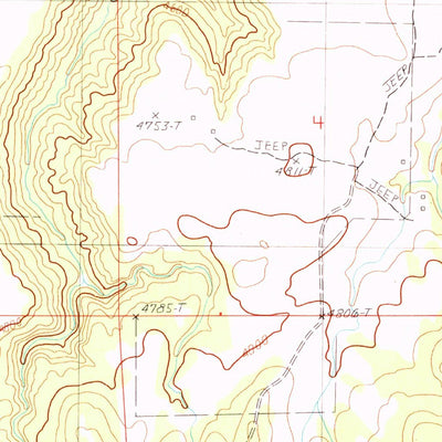 United States Geological Survey Red Canyon Creek, WY (1984, 24000-Scale) digital map