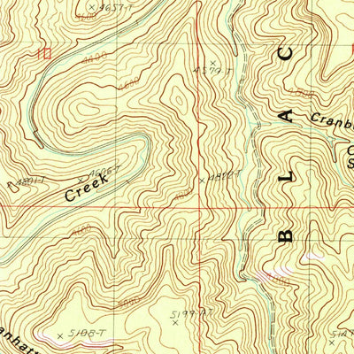 United States Geological Survey Red Canyon Creek, WY (1984, 24000-Scale) digital map