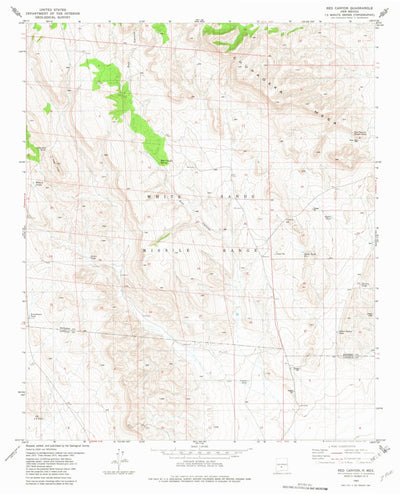 United States Geological Survey Red Canyon, NM (1982, 24000-Scale) digital map