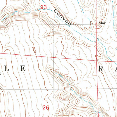 United States Geological Survey Red Canyon, NM (1982, 24000-Scale) digital map