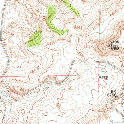 United States Geological Survey Red Canyon, WY (1957, 24000-Scale) digital map