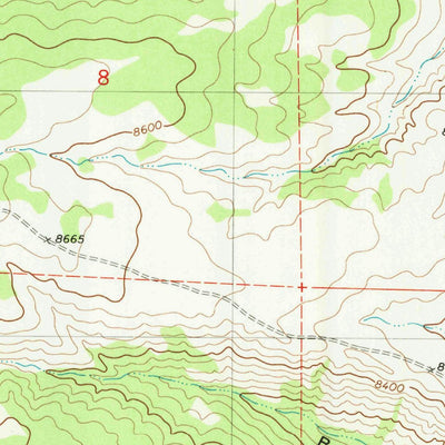 United States Geological Survey Red Castle Creek, WY (1980, 24000-Scale) digital map