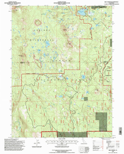 United States Geological Survey Red Cinder, CA (1995, 24000-Scale) digital map