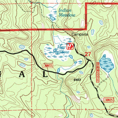United States Geological Survey Red Cinder, CA (1995, 24000-Scale) digital map