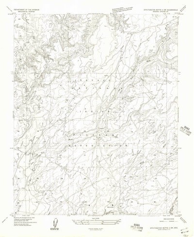 United States Geological Survey Red Clay Wash, AZ (1955, 24000-Scale) digital map