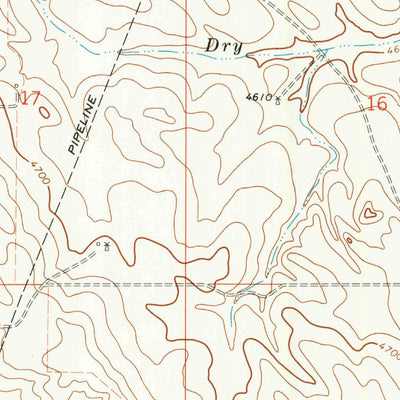 United States Geological Survey Red Cloud Creek West, WY (1977, 24000-Scale) digital map