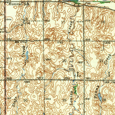 United States Geological Survey Red Cloud, NE-KS (1942, 62500-Scale) digital map